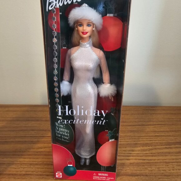 Barbie Other - Vintage 2001 Holiday Barbie NIB Holiday Excitement